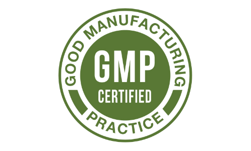 GMP certified quality badge for GLPro