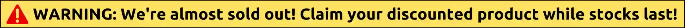 Limited stock warning banner for GLPro